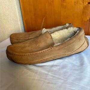 UGG Ascott Men's  Brown Suede Slip-Ons House slippers Size 10